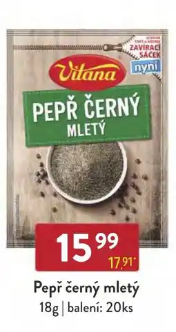 Astur&Qanto VITANA Pepř černý mletý nabídka