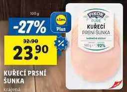 Lidl KUŘECÍ PRSNÍ ŠUNKA, 100 g nabídka