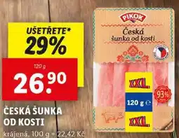 Lidl ČESKÁ ŠUNKA OD KOSTI, 120 g nabídka