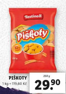 Lidl PIŠKOTY, 250 g nabídka