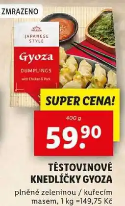 Lidl TĚSTOVINOVÉ KNEDLÍČKY GYOZA, 400 g nabídka