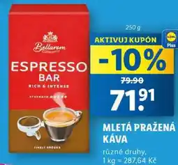 Lidl MLETÁ PRAŽENÁ KÁVA, 250 g nabídka