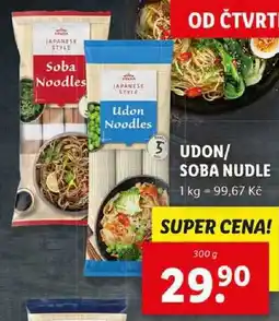 Lidl UDON/SOBA NUDLE, 300 g nabídka