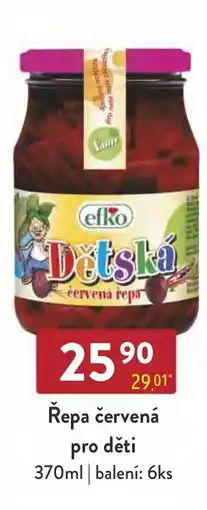 Astur&Qanto EFKO Řepa červená pro děti nabídka