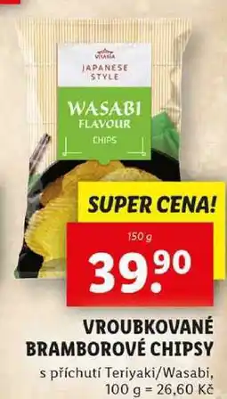 Lidl VROUBKOVANÉ BRAMBOROVÉ CHIPSY, 150 g nabídka