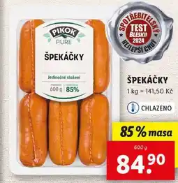 Lidl ŠPEKÁČKY, 600 g nabídka