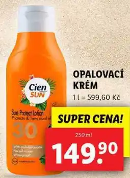 Lidl OPALOVACÍ KRÉM, 250 ml nabídka