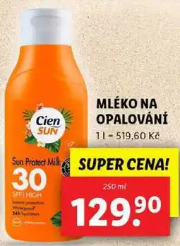 Lidl MLÉKO NA OPALOVÁNÍ, 250 ml nabídka