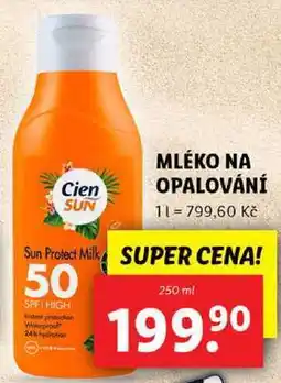 Lidl MLÉKO NA OPALOVÁNÍ, 250 ml nabídka