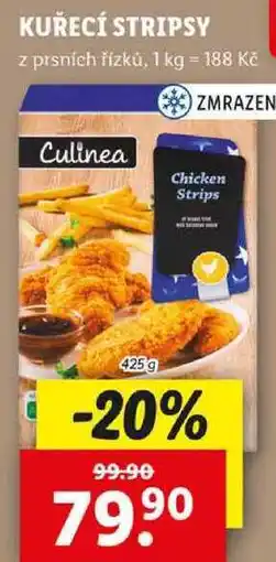Lidl KUŘECÍ STRIPSY, 425 g nabídka