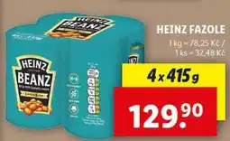 Lidl HEINZ FAZOLE, 4x 415 g nabídka
