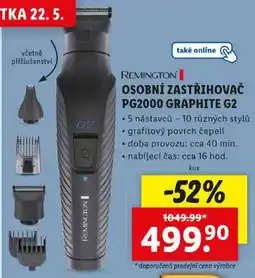 Lidl OSOBNÍ ZASTŘIHOVAČ PG2000 GRAPHITE G2 nabídka