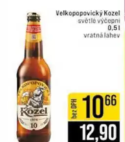 Jip Velkopopovický Kozel světlé výčepni 0,5l nabídka