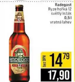 Jip Radegast Ryze hořka 12 světlý ležák 0,5l nabídka