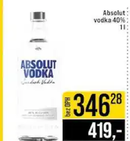 Jip Absolut vodka 40% 1l nabídka