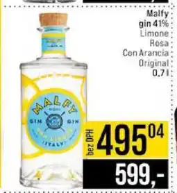 Jip Malfy gin 41% Limone Rosa Con Arancia Original 0,7l nabídka