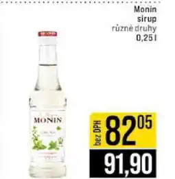 Jip Monin sirup různé druhy 0,25l nabídka