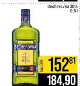 Jip Becherovka 38% 0,5l nabídka