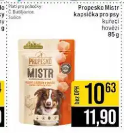 Jip Propesko Mistr kapsička pro psy kuřecí hovězí 85g nabídka