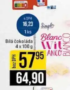 Jip Bílá čokoláda 4x100g nabídka