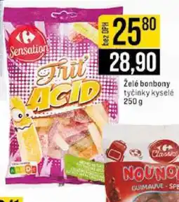 Jip Želé bonbony tyčinky kyselé 250g nabídka