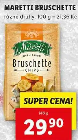 Lidl MARETTI BRUSCHETTE, 140 g nabídka