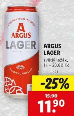 Lidl ARGUS LAGER, 0,5 l nabídka