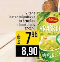Jip Vitana instantní polévka do hrnečku různé druhy 17-27 g nabídka