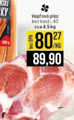 Jip Vepřová plec bez kosti, 40 cca 4,5 kg nabídka