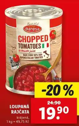 Lidl LOUPANÁ RAJČATA, 400 g nabídka