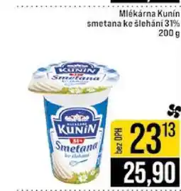 Jip Mlékárna Kunín smetana ke šlehání 31% 200 g nabídka
