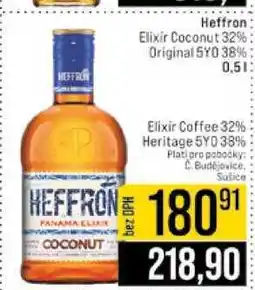 Jip Heffron Elixir Coconut 32% Original 5YO 38% 0,5l nabídka