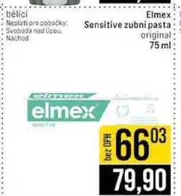 Jip Elmex Sensitive zubní pasta original 75 ml nabídka