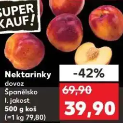 Kaufland Nektarinky nabídka