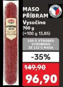 Kaufland MASO PŘÍBRAM Vysočina nabídka