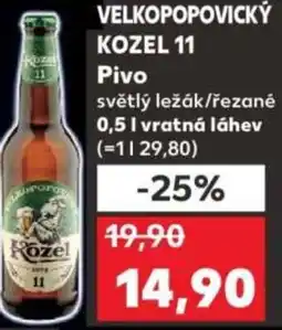 Kaufland VELKOPOPOVICKÝ KOZEL 11 Pivo nabídka