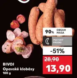 Kaufland BIVOJ Opavské klobásy nabídka