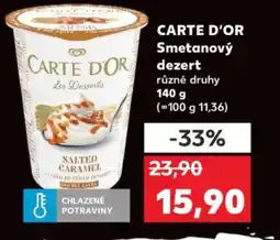 Kaufland CARTE D'OR Smetanový dezert nabídka