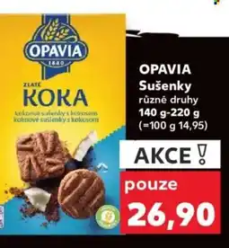 Kaufland OPAVIA Sušenky nabídka
