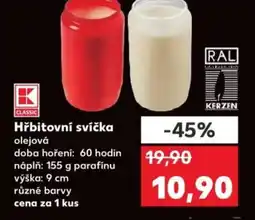 Kaufland Hřbitovní svíčka olejová nabídka