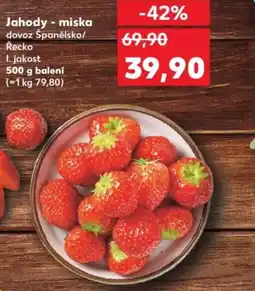 Kaufland Jahody - miska nabídka