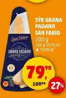 Penny Market SÝR GRANA PADANO SAN FABIO, 200 g nabídka