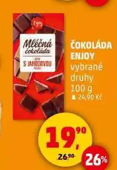 Penny Market ČOKOLÁDA ENJOY vybrané druhy, 100 g nabídka