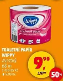 Penny Market TOALETNÍ PAPÍR WIPPY 2vrstvý, 68 m nabídka