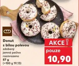 Kaufland Donut s bílou polevou nabídka