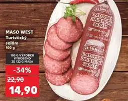 Kaufland MASO WEST Turistický salám nabídka