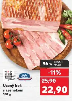 Kaufland Uzený bok s česnekem nabídka