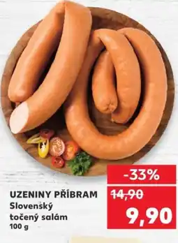 Kaufland UZENINY PŘÍBRAM Slovenský točený salám nabídka