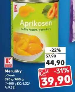 Kaufland Meruňky půlené nabídka