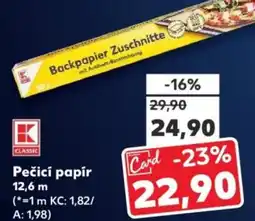 Kaufland Pečicí papír nabídka